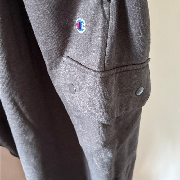 NWT Two Pairs Champion Men's Dark Gray Cargo Sweat Pants 6XL - Picture 4 of 8